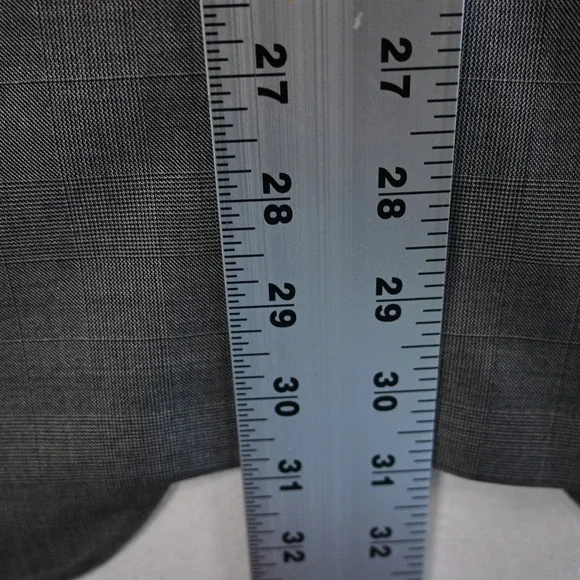 Lanvin 42R Gray Glenn Check 100% Wool 15 Faubourg Italy Blazer Jacket Sport Coat